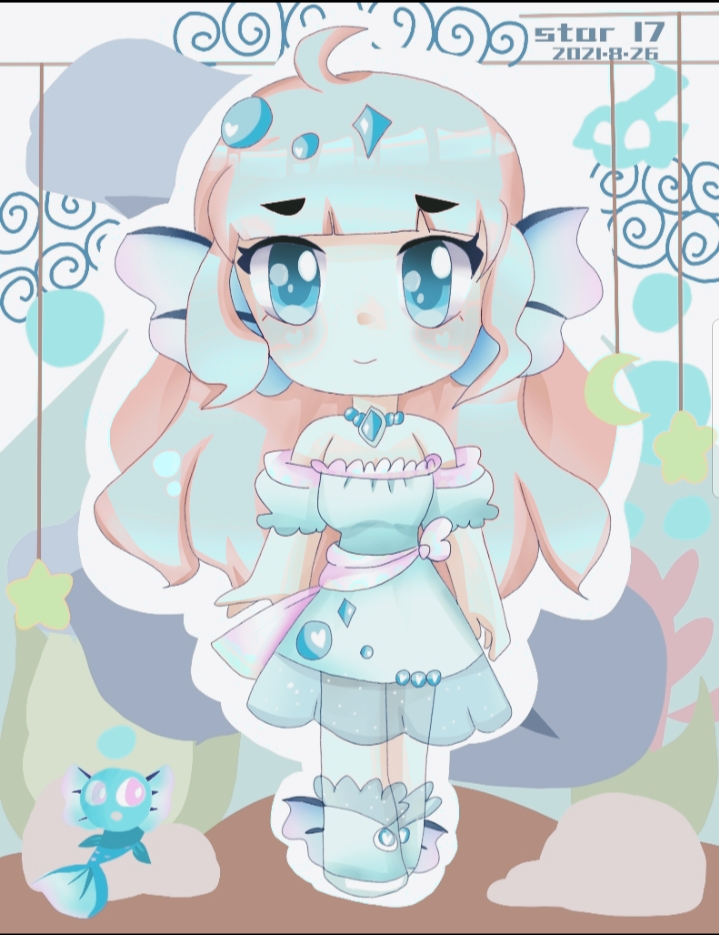 q版小妹妹人鱼q版q版约稿