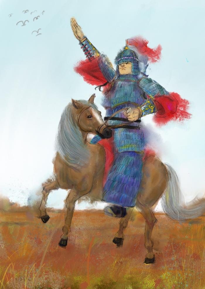 骑兵战士插画图片壁纸