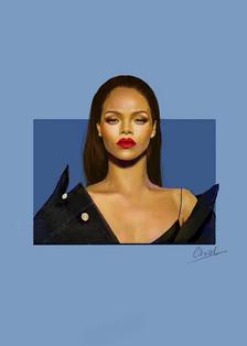 Rihanna——（在下两年前的旧作…）插画图片壁纸
