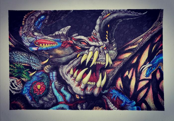 《百体怪兽•贝琉多拉》插画图片壁纸