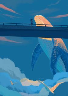 《鲸落万物生》插画图片壁纸