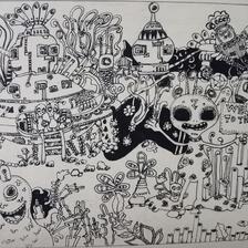 怪兽游乐城插画图片壁纸