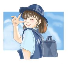 元气少女插画图片壁纸