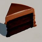 概念艺术风格的巧克力蛋糕