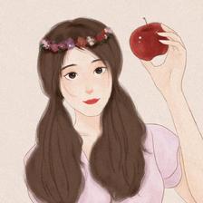 一个手拿苹果的公主👸🏻头像同人高清图