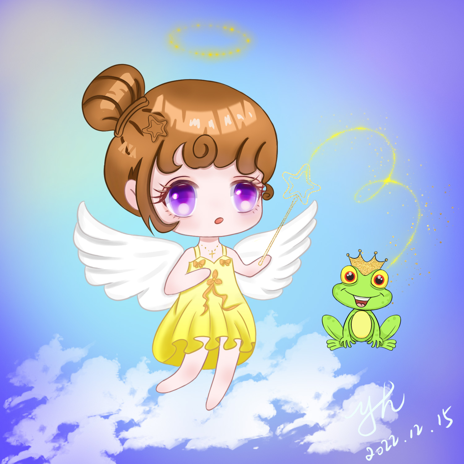 王子变青蛙原创方图