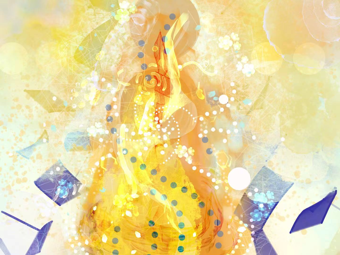 星光插画图片壁纸