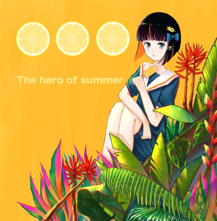 The hero of summer插画图片壁纸