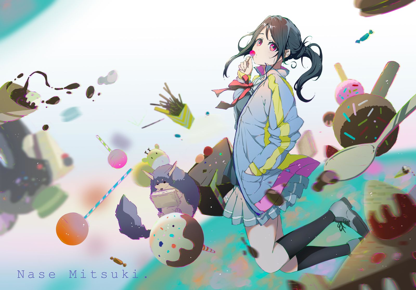  Nase Mitsuki.插画图片壁纸