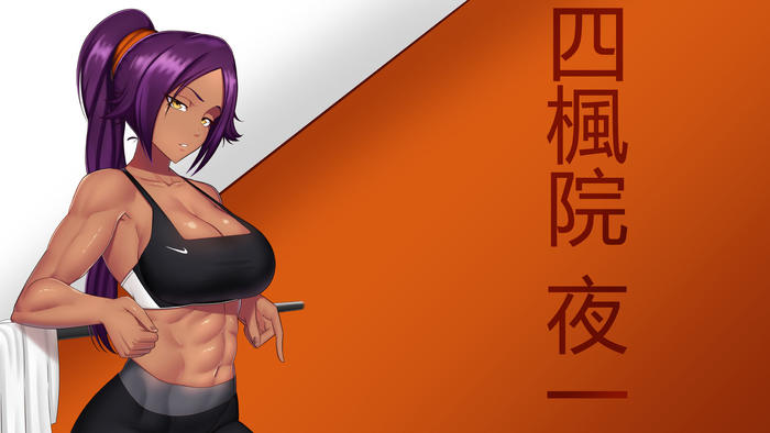 Yoruichi Workout (Bleach)插画图片壁纸