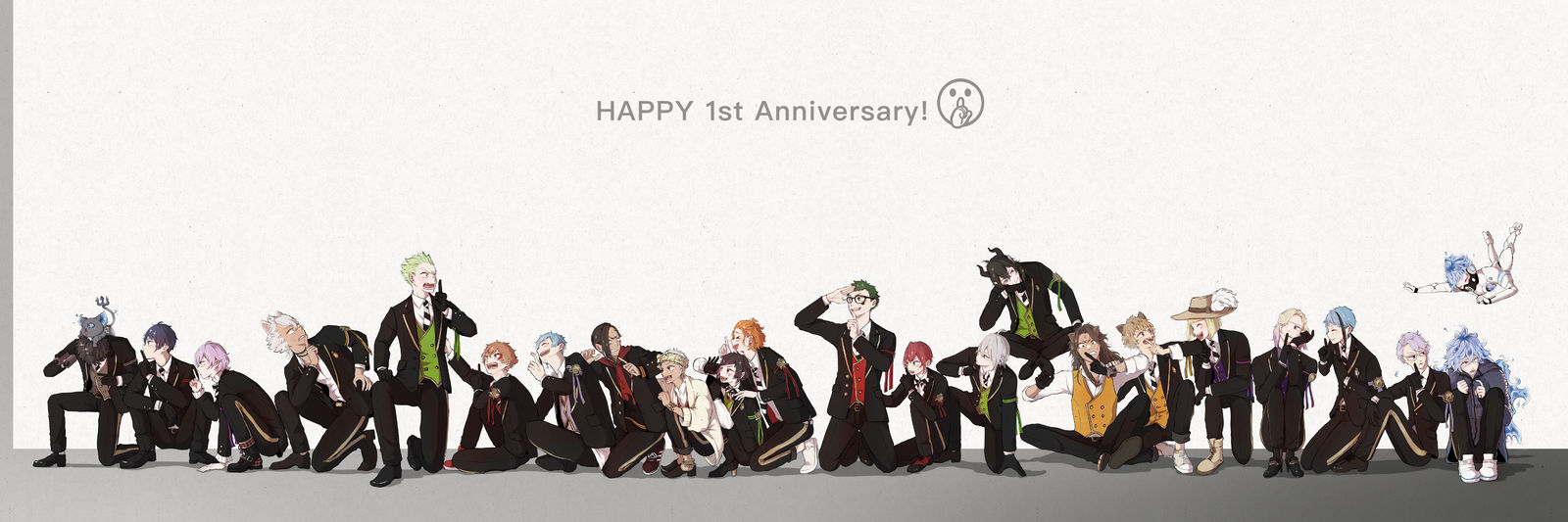 HAPPY 1st Anniversary !!插画图片壁纸