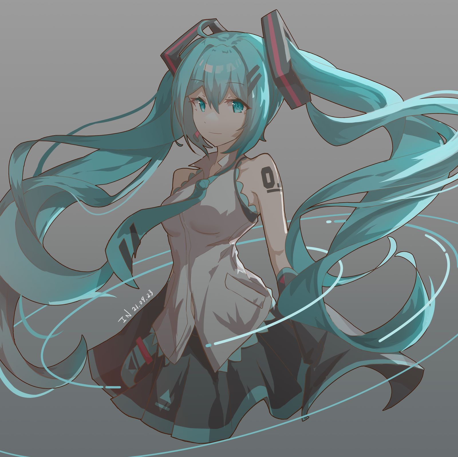 遇事不决初音三夕插画图片壁纸