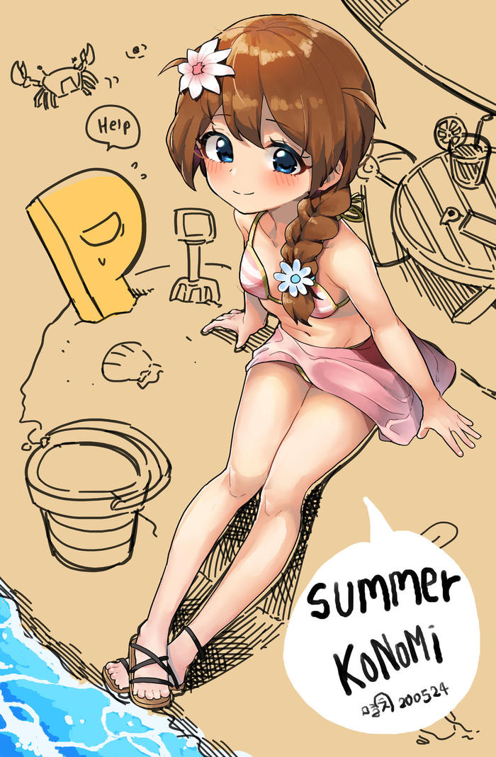 Summer Konomi插画图片壁纸