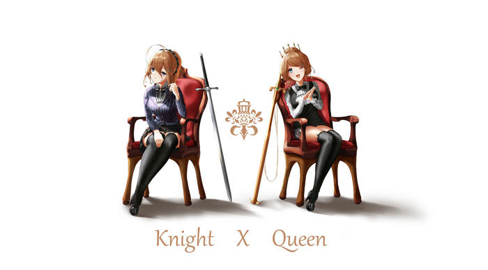Knight and Queen-P站官网投稿作品插画图片壁纸