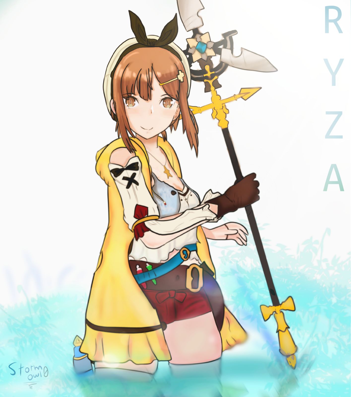 Ryza in the Sea插画图片壁纸