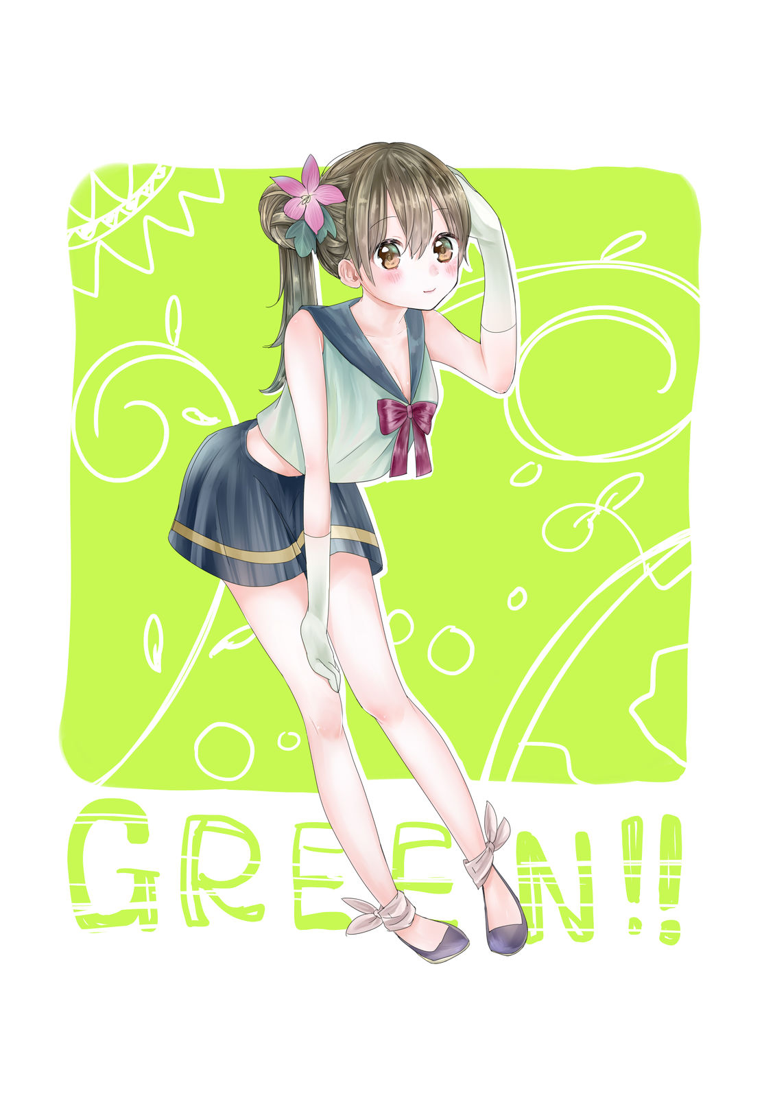 GREEN!!插画图片壁纸