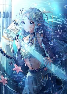 Sea fairy插画图片壁纸