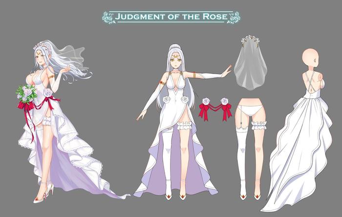 Judment of the Rose插画图片壁纸