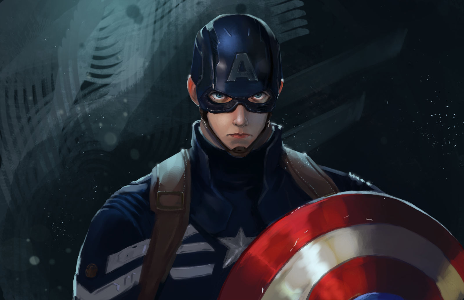 Captain America插画图片壁纸