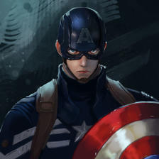 Captain America插画图片壁纸