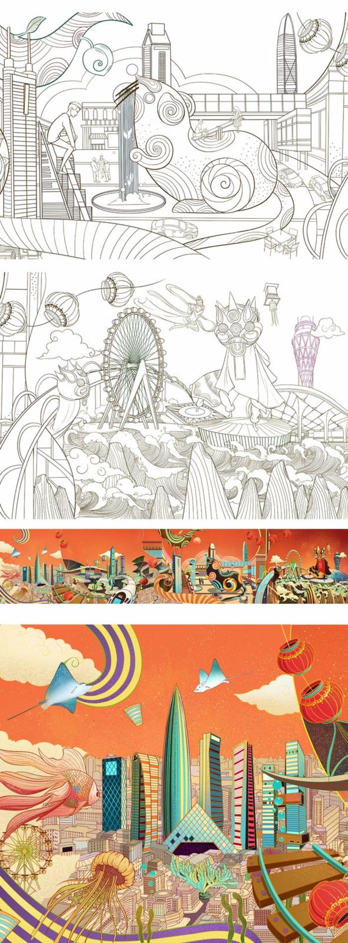 深圳城市系列一插画图片壁纸