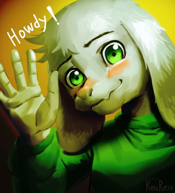 Undertale - Asriel Dreemur插画图片壁纸