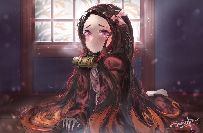 Nezuko chan插画图片壁纸