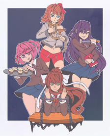 Doki Doki Literature Club插画图片壁纸