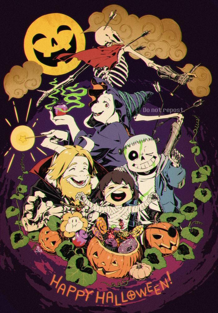UNDERTALE Halloween! 3插画图片壁纸