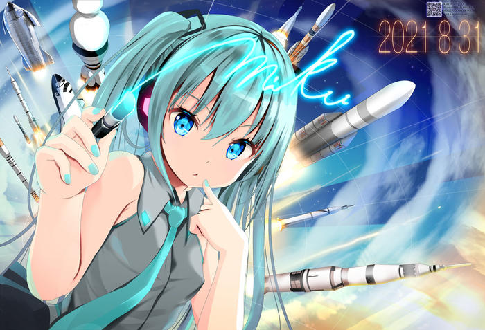 Miku ~Cosmo Native~ Aniversary插画图片壁纸