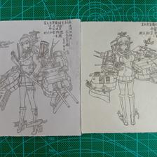 原创舰娘-超大和级第798号&799号舰插画图片壁纸