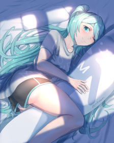 初音未来的起床插画图片壁纸