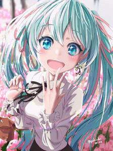 和初音未来先生见面插画图片壁纸