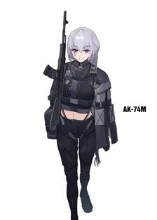 AK-74M插画图片壁纸