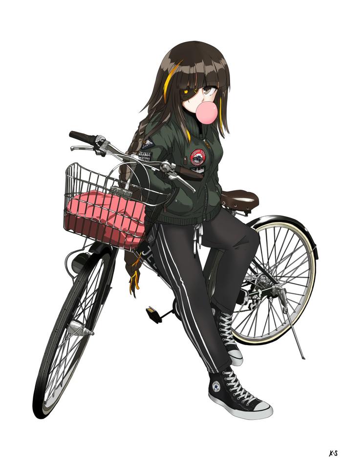 M16A1 + Bike插画图片壁纸