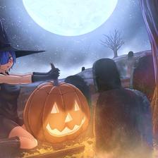 Halloween Rem万圣节之旅插画图片壁纸