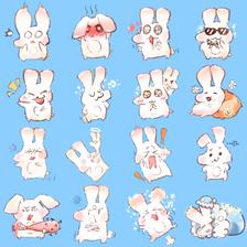 这个兔兔叫粉圆插画图片壁纸