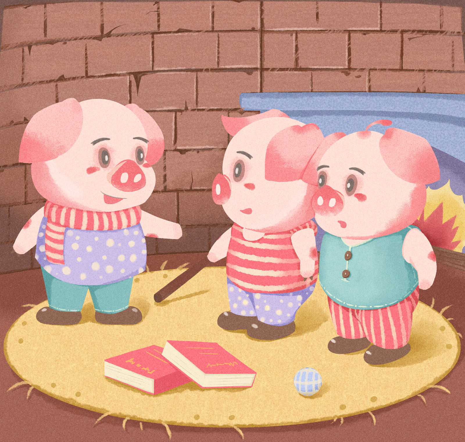三只小猪插图
