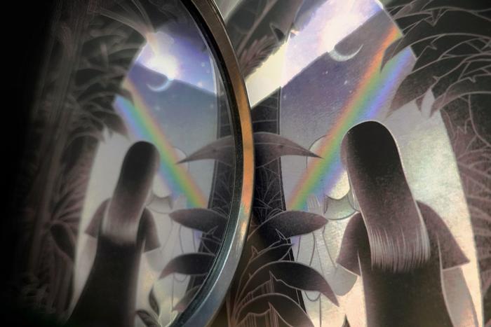 夜虹-镜子插画图片壁纸