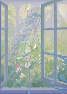 水母花园💐插画图片壁纸