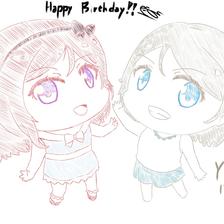 Hapy birthday Maki & You插画图片壁纸