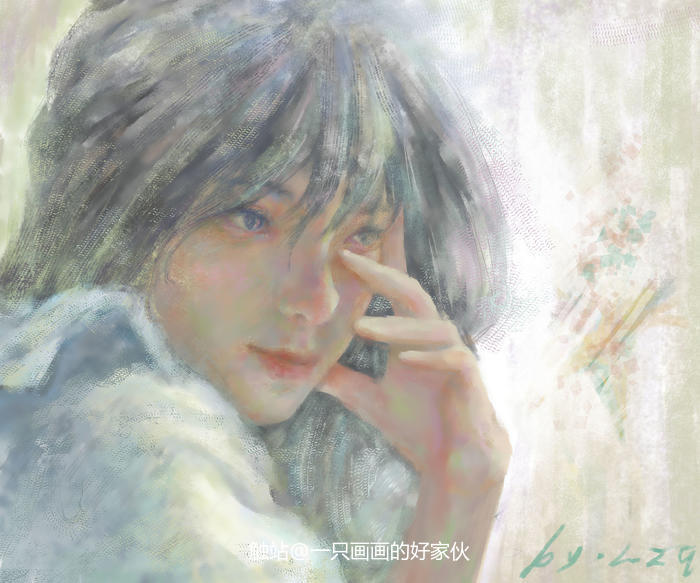 a girl插画图片壁纸