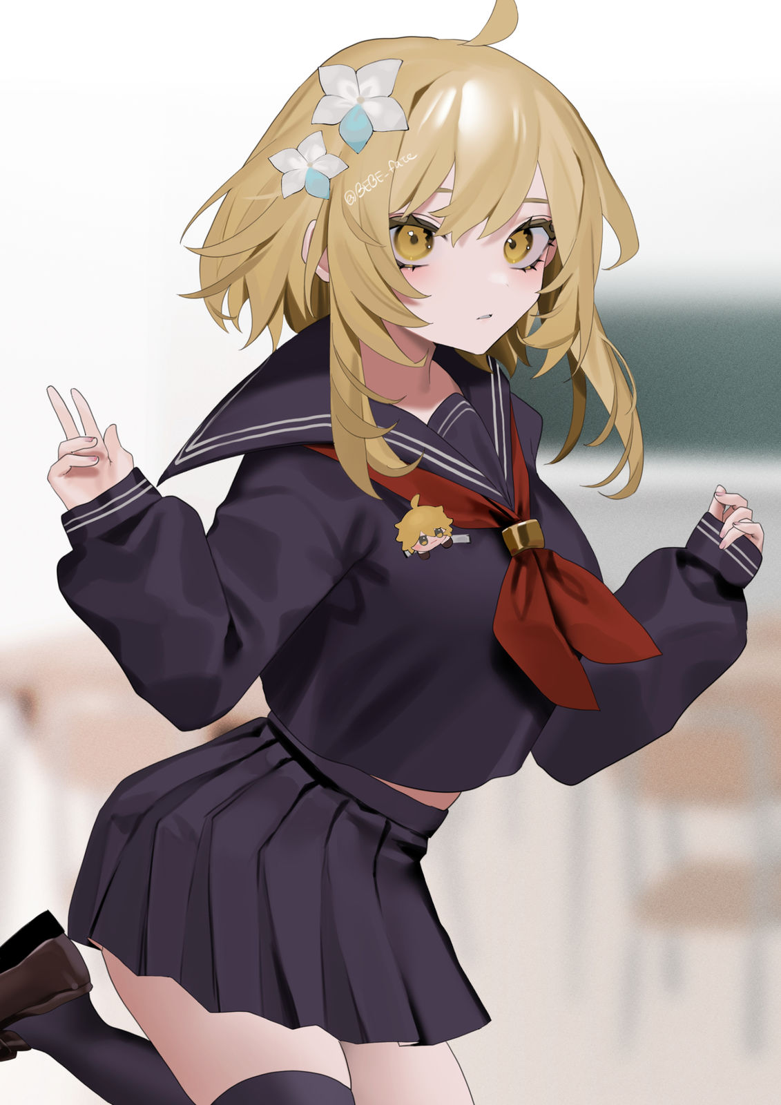 制服小萤原神莹竖图