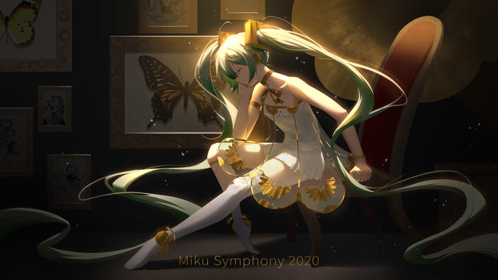 miku留声机插画图片壁纸