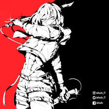 Mikasa Ackerman : Persona 5插画图片壁纸