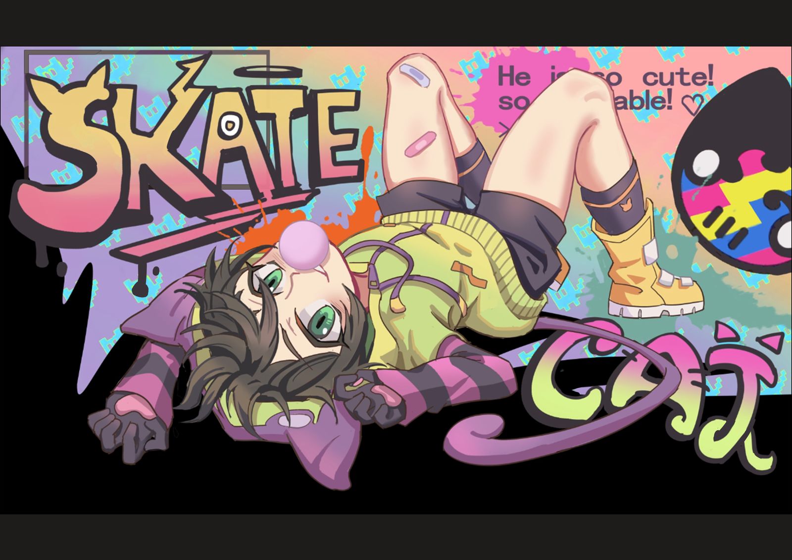 Miya & Skate插画图片壁纸