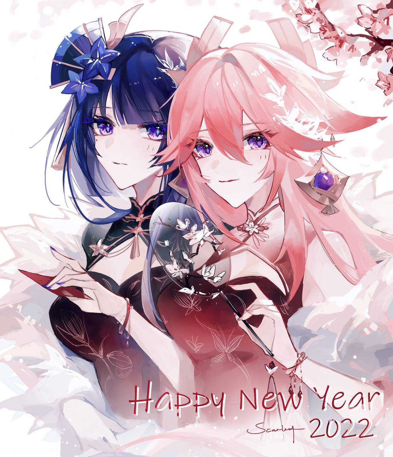 Happy New Year-YaeMikoRaidenShogun