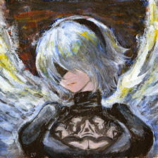 Descended Angel插画图片壁纸