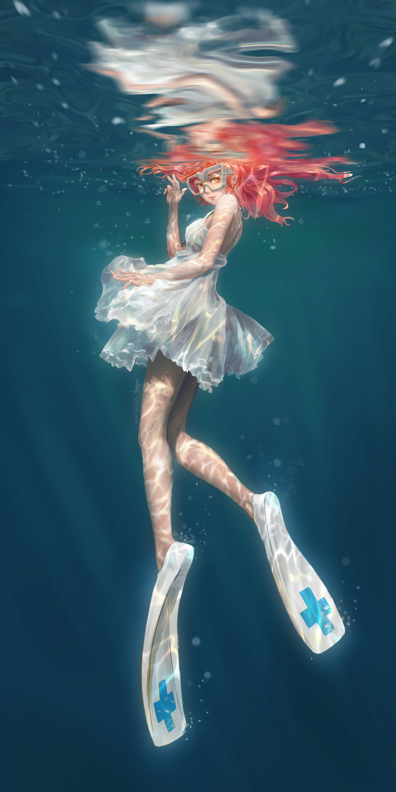 水下女孩-海底水下女孩