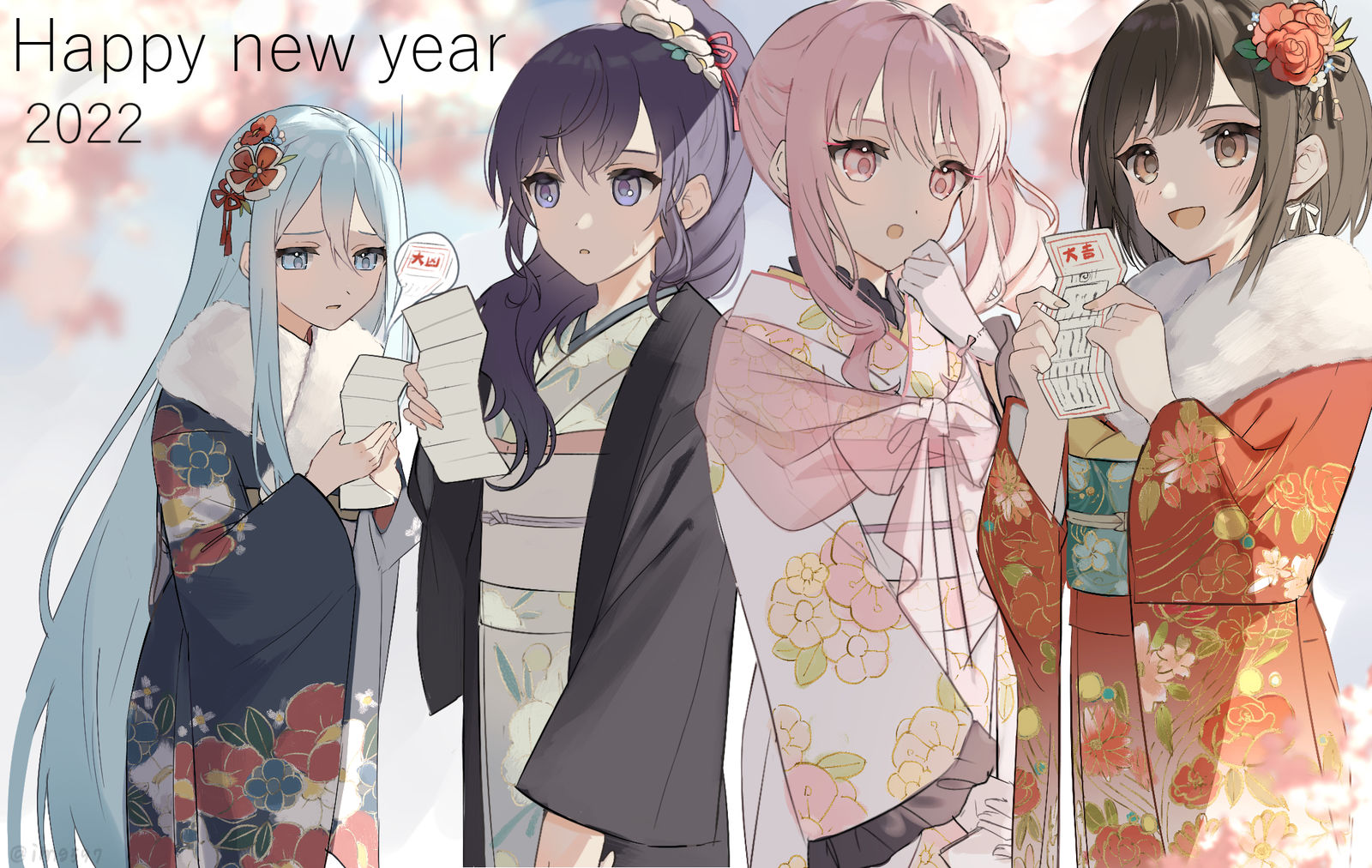 謹賀新年插画图片壁纸